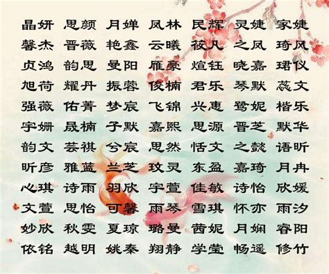 女生名字 字|女孩名字寓意好的字（精选212个）